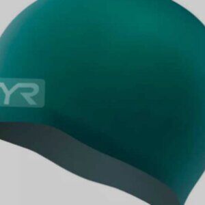 Men's TYR Wrinkle-Free Silicone Swim Cap NWT